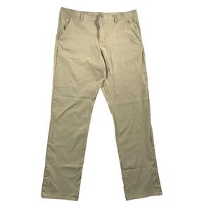 Weatherproof Vintage Travel Pants Mens 40x34 Relaxed Fit Tech Tan Khaki Chino